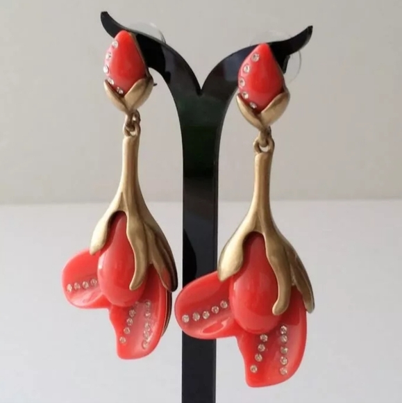 🌹Set Oscar De La Renta   necklace and earrings - Picture 14 of 15